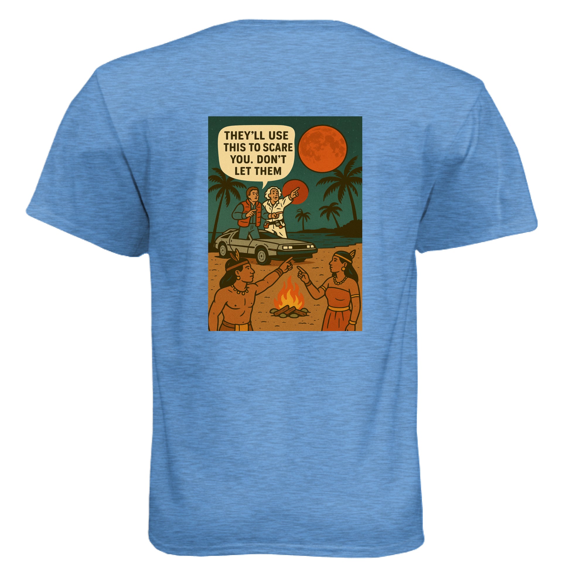 Heather Columbia Blue - BACK